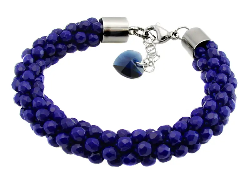 bransoletka wężowa dark indigo fire polish navy blue