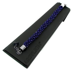bransoletka wężowa dark indigo fire polish navy blue