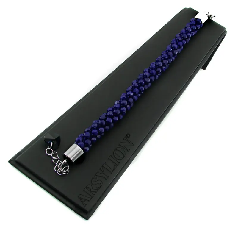 bransoletka wężowa dark indigo fire polish navy blue