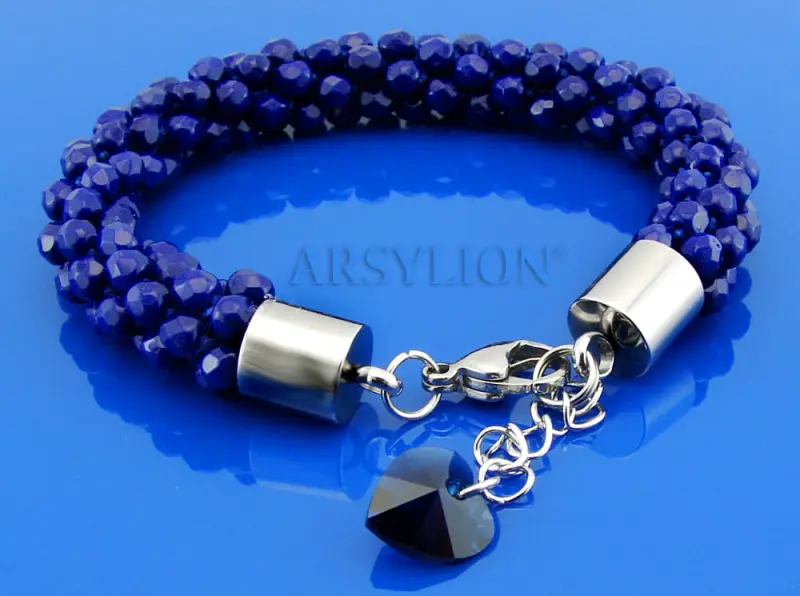 bransoletka wężowa dark indigo fire polish navy blue