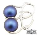 Kolczyki perła kryształ Swarovski Elements Iridescent Dark Blue