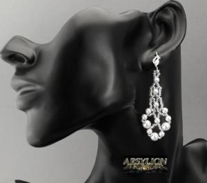 Kolczyki perła Swarovski Elements White