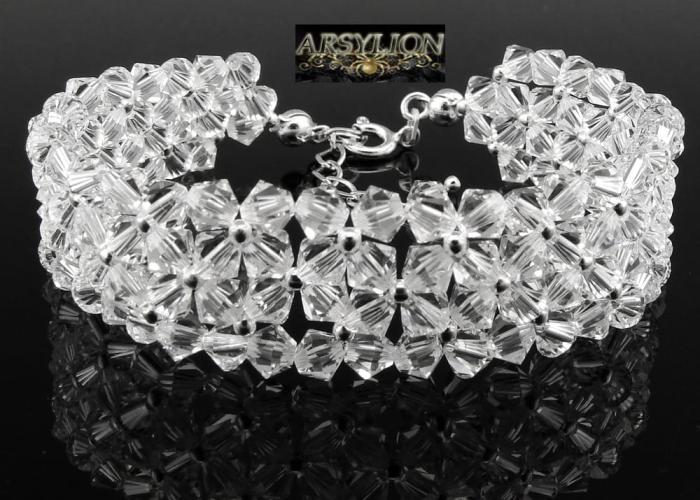 Bransoletka kryształy wysokiej jakości Crystal