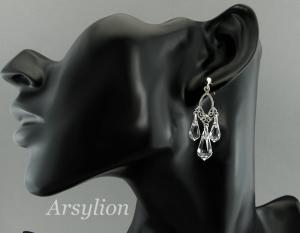 koczyki z kryształkami Swarovski crystal drop