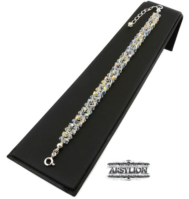 Bransoletka kryształkami  Crystal AB