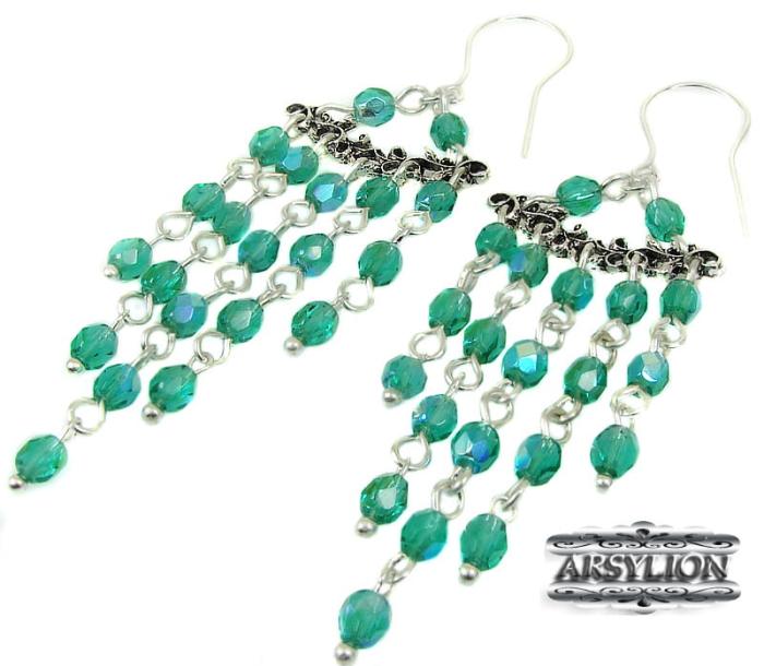 Kolczyki kolor Emerald AB