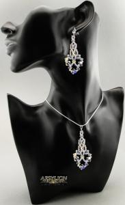 Komplet kryształ Swarovski Elements Crystal AB