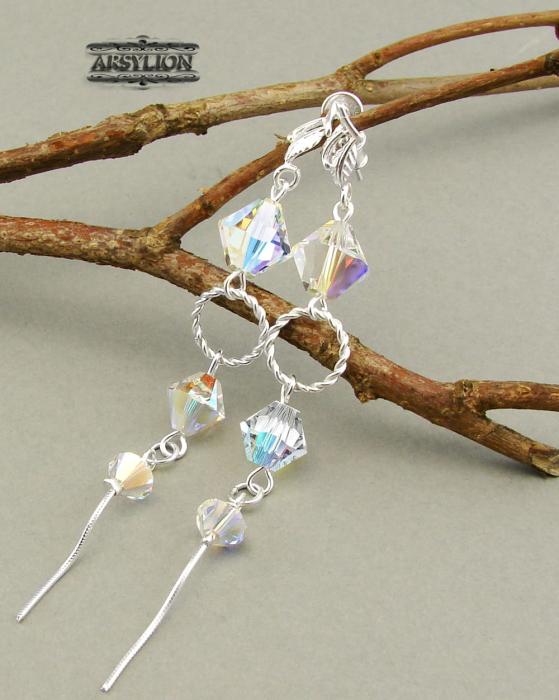 Kolczyki kryształ Swarovski Elements Crystal AB