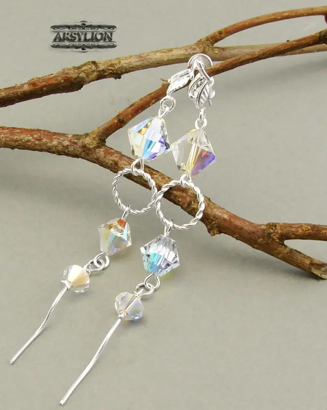 Kolczyki kryształ Swarovski Elements Crystal AB