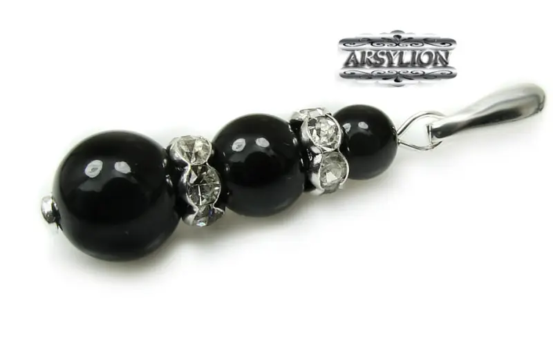 Zawieszka perła kryształ Swarovski Elements Mysic Black