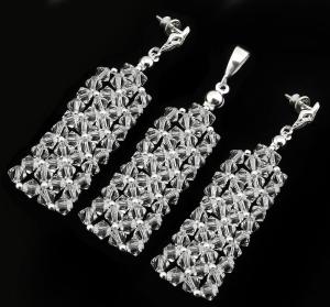 Komplet kryształ Swarovski Elements Crystal