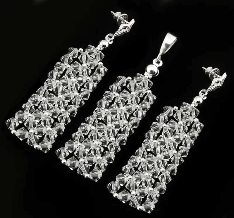 Komplet kryształ Swarovski Elements Crystal