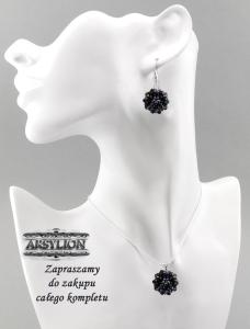 Komplet kryształ Swarovski Elements Jet